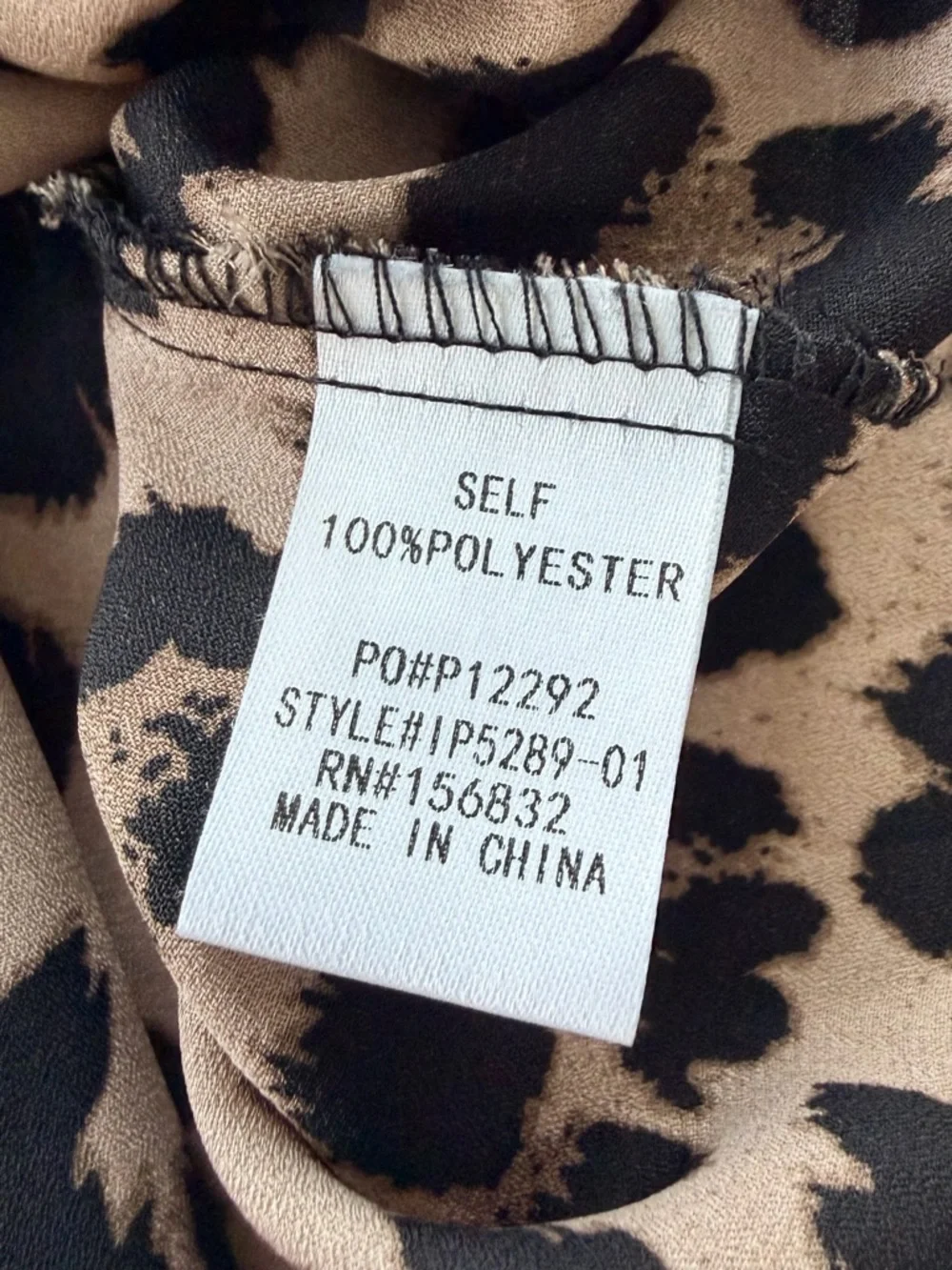 BiBi Leopard Print Smocked Peplum Camisole Top Size Medium - Picture 5 of 8